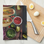 Linge De Cuisine Nourriture Mexicaine (Quart Plié)