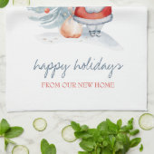 Linge De Cuisine Nous Avons Déménagé, Père Noël, Pin Arbre (Plié)