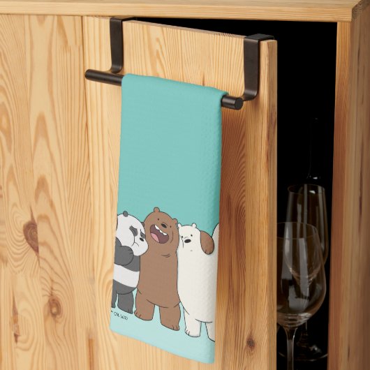 Linge De Cuisine Nous, Groupe Ours Nus Hug (Pliage en tiers)