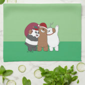 Linge De Cuisine Nous Ours Nus - Bonnes Fêtes (Plié)