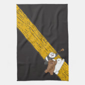 Linge De Cuisine Nous Ours Nus - Dernière tranche de pizza (Vertical)