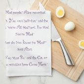 Linge De Cuisine Nous sommes tous fous ici (Quart Plié)