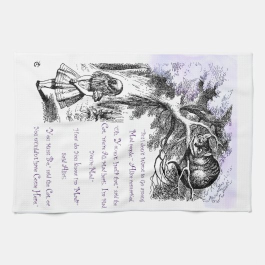 Linge De Cuisine Nous sommes tous fous ici (Horizontal)