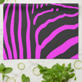 Linge De Cuisine Nouveau rose noir Zèbre Accessoires d'impression - (Plié)