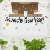 Linge De Cuisine Nouvel an de squatchy (Plié)
