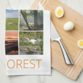 Linge De Cuisine Nouvelle forêt (Quart Plié)