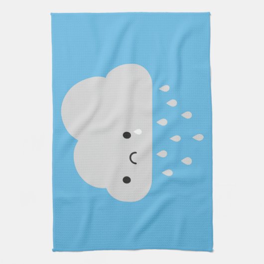 Linge De Cuisine Nuage de pluie triste de Kawaii (Vertical)