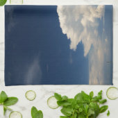 Linge De Cuisine Nuage de Puffy blanc (Plié)