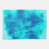 Linge De Cuisine Nuage Effet Blue Tea Towel (Horizontal)