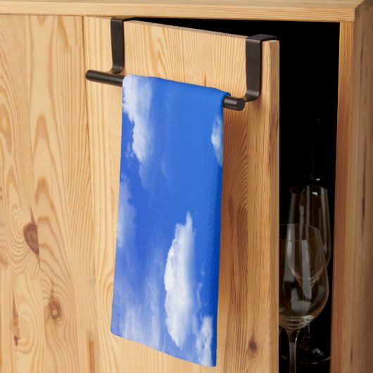 Linge De Cuisine Nuages (Pliage en tiers)