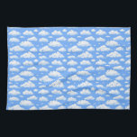 Linge De Cuisine Nuages<br><div class="desc">Nuages blancs gonflés sur le ciel bleu</div>