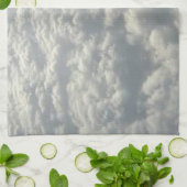 LINGE DE CUISINE NUAGES DE FLUFFE BLANC (Plié)