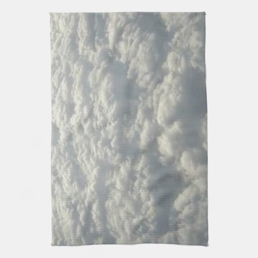 LINGE DE CUISINE NUAGES DE FLUFFE BLANC (Vertical)