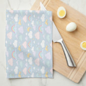 Linge De Cuisine Nuages et arcs-en-ciel (Quart Plié)