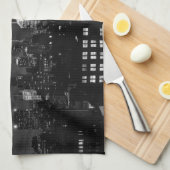 Linge De Cuisine Nuages éthériques : NYC Skyline, ESB noir et blanc (Quart Plié)