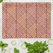 Linge De Cuisine Nuances de terre cuite (Plié)