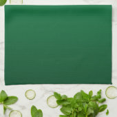 Linge De Cuisine Nuances de vert forêt (Plié)