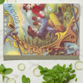 Linge De Cuisine Nuggets d'or Antique Étiquette Cigar (Plié)