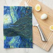 Linge De Cuisine nuit de van gogh starry (Quart Plié)
