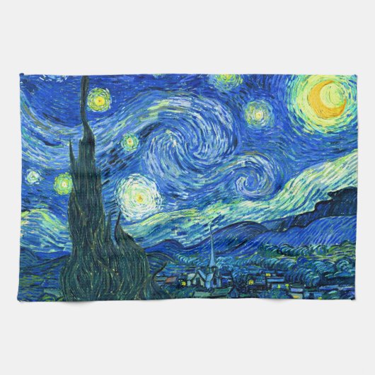 Linge De Cuisine nuit de van gogh starry (Horizontal)