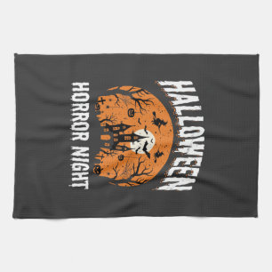 Linge De Cuisine Nuit d'Horreur Halloween Château Hanté Vintage