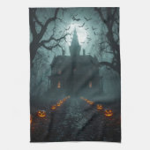 Linge De Cuisine Nuit éffrayante avec Jack-o'Lanterns (Vertical)
