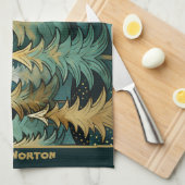 Linge De Cuisine Nuit sainte et étoilée de Noël (Quart Plié)