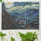 Linge De Cuisine Nuit Van Gogh Starry (Plié)
