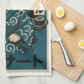 Linge De Cuisine Nuits des nouilles Neko (Quart Plié)