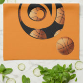 Linge De Cuisine Numéro de basket-ball Huit, (Plié)