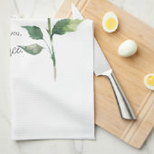 Linge De Cuisine Numéros 6:24-26 Le Seigneur vous bénisse Fleur Ros (Quart Plié)