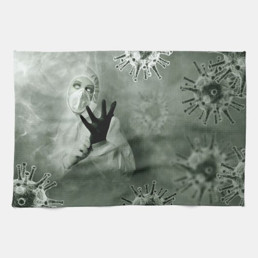 Linge De Cuisine Nurse coronavirus (Horizontal)