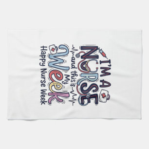 Linge De Cuisine Nurse Week Vintage Typography Shirt Design_1
