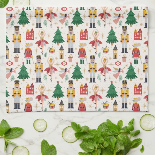Linge De Cuisine Nutcracker Ballet Motif de vacances (Plié)