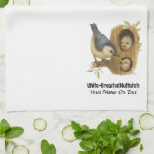 Linge De Cuisine Nuthatch à poitrine blanche (Plié)