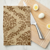 Linge De Cuisine Nutmeg Parisian Moods Damask (Quart Plié)