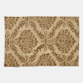 Linge De Cuisine Nutmeg Parisian Moods Damask (Horizontal)