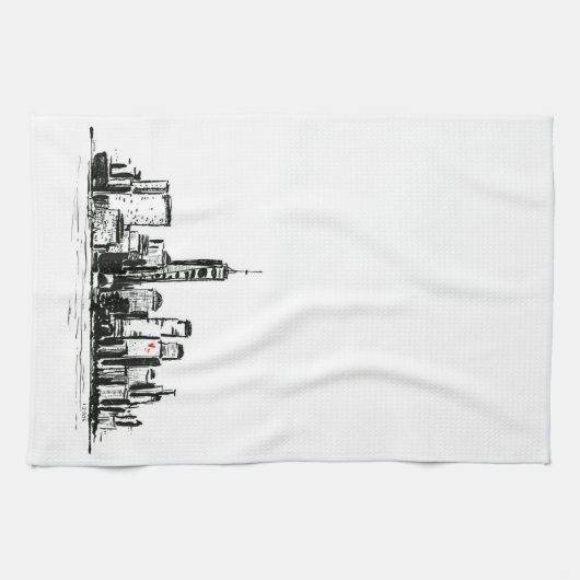 Linge De Cuisine NY Cityscape (Horizontal)