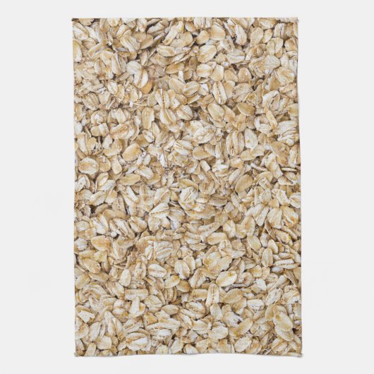 Linge De Cuisine Oatmeal macro as background structure (Vertical)