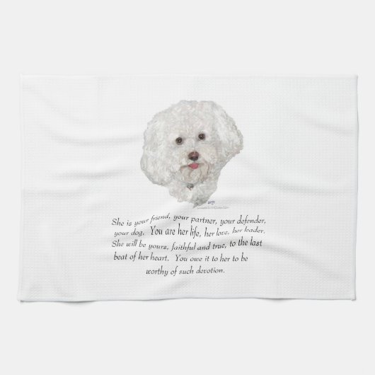 Linge De Cuisine Objet de souvenir, chienne (Horizontal)