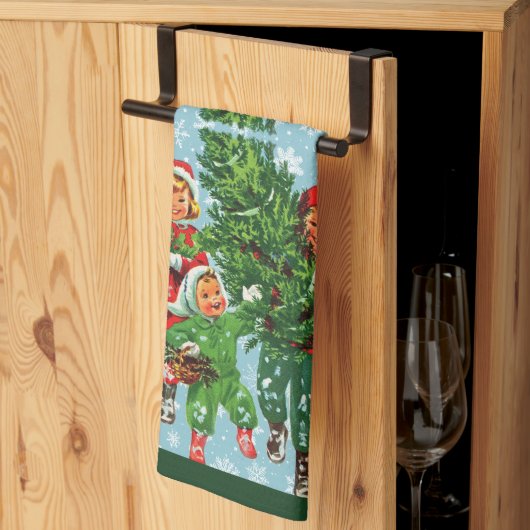 Linge De Cuisine Obtenir l'arbre de Noël (Pliage en tiers)