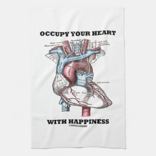 Linge De Cuisine Occupez votre coeur avec bonheur (anatomique)