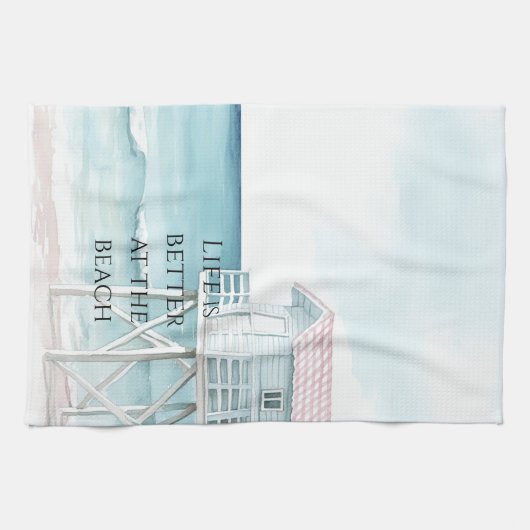 Linge De Cuisine Ocean Beach Coastal   (Horizontal)