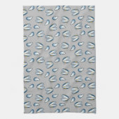 Linge De Cuisine Ocean Beach Mussel Shells- Grey (Vertical)