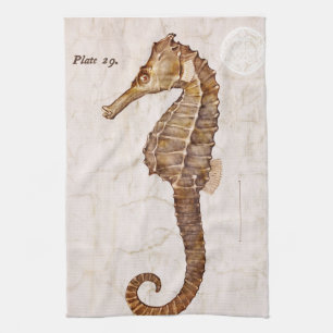 Linge De Cuisine Océan Vintage Sea Horse Creator Seahorse