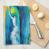 Linge De Cuisine Ocean's Kiss : Sunset Waves (Quart Plié)