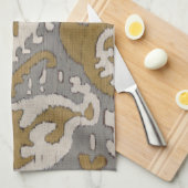 Linge De Cuisine Ochre Ikat II (Quart Plié)