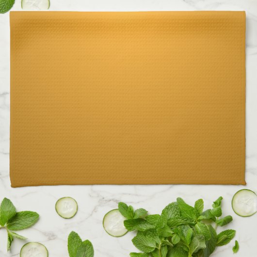 Linge De Cuisine Ocre doré Tons chauds Rustique Élégant (Plié)