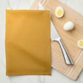 Linge De Cuisine Ocre doré Tons chauds Rustique Élégant (Quart Plié)