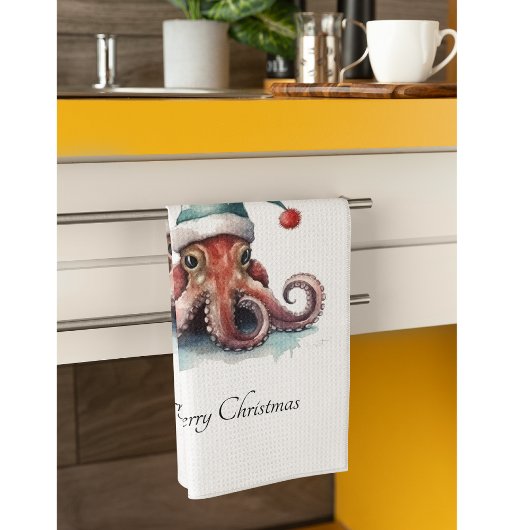 Linge De Cuisine Octopus Christmas Joy, coutume